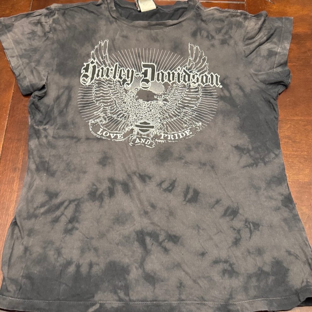 Harley-Davidson Black Tie-Dye Tee